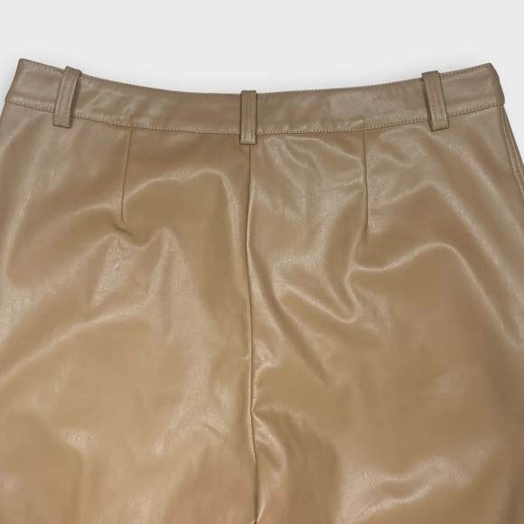 NWT TOPSHOP 80s Faux Leather High Waisted Trouser Pants - Picture 4 of 8